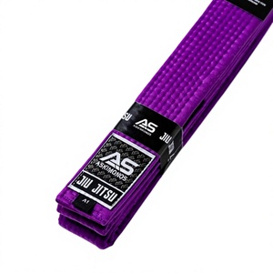 Ceintures de BJJ en tissu perlé de qualité supérieure, légères et performantes, en coton/polyester, unisexes, équipement d'entraînement d'arts martiaux, neuves - Product Image 5
