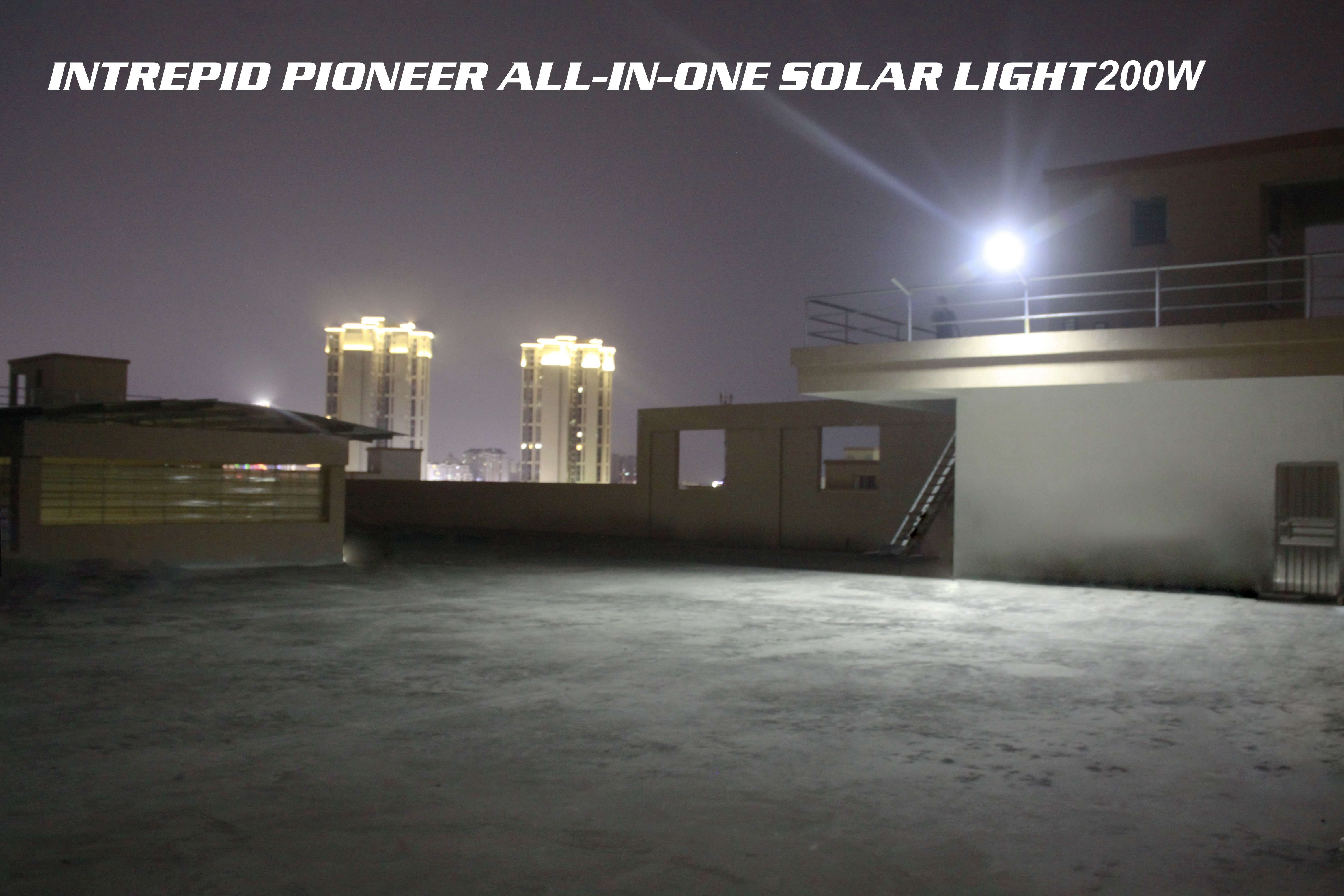 IP65 Aluminum LED Solar Street Light Integrated Radar Sensor Outdoor Projector Lamp