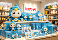 Peluche Mascotte Personnalisée : Adorable Oiseau Bleu en Peluche pour Cadeaux Promotionnels d'Entreprise