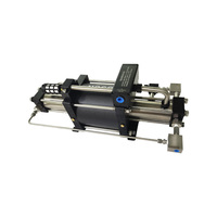 Pompa Pendorong Gas Nitrogen Pneumatik Bertenaga Ganda Model USUN: GBD60 300-480 Bar Output
