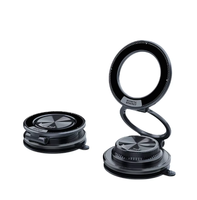 Support de téléphone portable magnétique pour voiture et bureau, à adsorption sous vide stable, rotation à 360 degrés, avec plaque adhésive