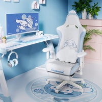 Chaise de Gaming Populaire Style Course Allemande – Chaise Gamer Blanche en Gros Entièrement Écologique avec Repose-Pieds