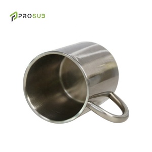 Prosub 8oz כוסות לעדן ספלי קפה עם ידית נירוסטה קיר כפול קמפינג החסר סובלימציה כוס - Product Image 4