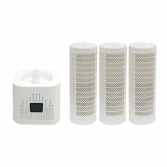 45W Compact Quiet Ceramic PTC Heating Portable Bedroom Small Area Mini Electric Desiccant Dehumidifier With Air Heater Stand