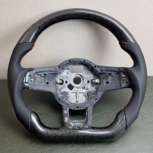 Volant en fibre de carbone pour Volkswagen VW <span class=keywords><strong>Golf</strong></span> MK7 7.5 GTI <span class=keywords><strong>GTD</strong></span> GTE 2013-2020 Polo GTI pour Tiguan Passat Volant LED - Product Image 6