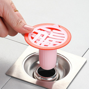 Pink Direct Flow Floor Drain Core For Bathroom Kitchen Anti Odor With Modern Design - Product Image 1