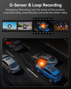 กล้องติดรถยนต์ Wolfbox I07 4K 3 ช่องทาง บันทึกภาพกลางคืน พร้อม Wifi GPS ไม่มีการ์ด - Product Image 5