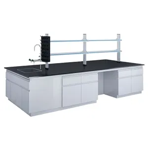 Hot Sale Laboratory Side Table Microbiology Lab Bench With Trespa Laboratory Work Bench