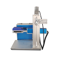Nouvelle machine de marquage laser à fibre CNC 3D Galvo MOPA 100W haute précision, refroidissement par air, 110/220V, marquage profond, logiciel EZCAD3