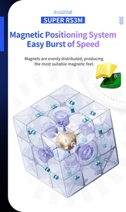 ลูกบาศก์ Rs3m Super <span class=keywords><strong>Moyo</strong></span> 2020 3x3ลูกบาศก์แม่เหล็กปริศนาเพื่อการศึกษาขนาด5.6x5.6x5.6ซม. - Product Image 2