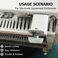 Accessoires de châssis en aluminium pour électronique et mécanique, cylindre industriel anti-corrosion, poignée en T, verrou de fixation pour châssis d'armoire