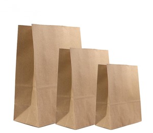 Sac en papier kraft biodégradable de qualité alimentaire blanc personnalisé avec poignée Flexiloop et logo personnalisé - Product Image 2