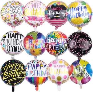 50 Globos de Aluminio para Fiesta de Cumpleaños, Globos Inflables Redondos de 18 Pulgadas para Fiestas de Cumpleaños de Niños y Niñas, Decoración para Baby Shower - Product Image 1
