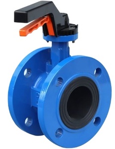 Wcb cơ thể Van bướm bằng tay với mặt bích bằng thép không gỉ EPDM cho phương tiện truyền thông nước - Product Image 3