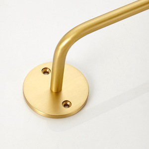 Porte-serviettes mural simple en laiton standard de 60 cm pour salle de bain et cuisine - Product Image 3
