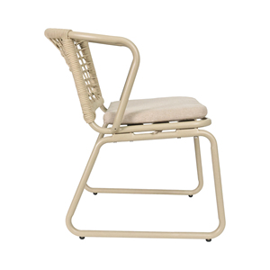 Fulin <span class=keywords><strong>Nisco</strong></span> เชือกผูกลูกออกแบบเก้าอี้อลูมิเนียมลานสวนพักผ่อนกลางแจ้ง - Product Image 1