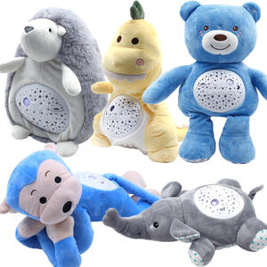 Juguete de Peluche Suave de Conejo para Niños, con Relleno de Algodón PP, Luz Nocturna de Proyección y Música para Dormir con Luz de Estrellas - Product Image 1