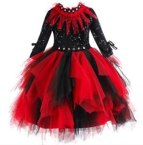 Ecowalson Costume di Halloween per bambini Halloween fantasia vampiro Costume ragazze strega Cosplay <span class=keywords><strong>abbigliamento</strong></span> Performance per bambini - Product Image 6