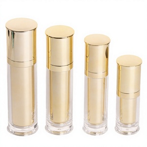 Flacon pompe acrylique 30ml 50ml 80ml 120ml avec impression sérigraphique dorée pour lotion, parfum, huile essentielle - Laura <span class=keywords><strong>Mercier</strong></span> - Product Image 1
