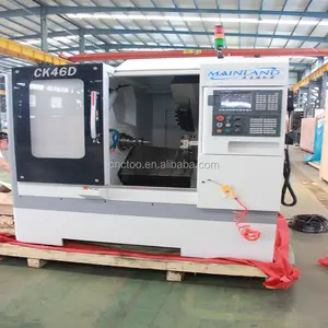 Cama slant cnc máquina de torneamento horizontal ck46