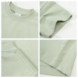 Maglietta personalizzata per bambini con logo per bambini 26.69% in cotone 73.31% da 230gsm tessuto fresco sfuso all'estero girocollo per bambini t-shirt Blanc <span class=keywords><strong>Manga</strong></span> - Product Image 3