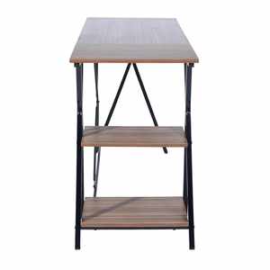 Table d'ordinateur noire portable <span class=keywords><strong>moderne</strong></span> Mobilier de bureau <span class=keywords><strong>à</strong></span> domicile avec cadre en métal noir Bureau élégant pour l'école - Product Image 3