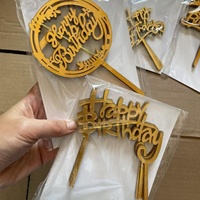 Bestseller 10 Stück Acryl Cake Topper 'Happy Birthday' Kuchendekoration Geburtstagstorten-Dekorationszubehör