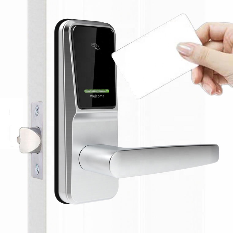 Легко заменяемый круглый дверной замок с шариками, замок из алюминиевого сплава Cerradura lock T5577, электронный смарт-замок для отеля с RFID-картой