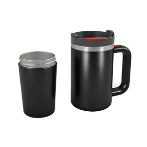 Nuovo Design <span class=keywords><strong>2026</strong></span>: Tazza Personalizzata in Acciaio Inox a Doppia Parete da 40oz con Manico, Tumbler per Auto in Vari Colori - Product Image 3