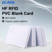 Carte IC en Stock Usine 13.56MHz HF PVC NFC Carte de Visite RFID Blanche Carte de Contrôle d'Accès de Détection Sensible Carte Cadeau