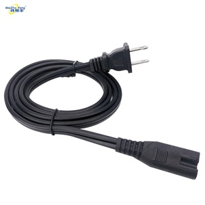 Cable de Alimentación de Dos Conectores con Certificación UL, Enchufe Estadounidense, Extremo Hembra IEC C8, Dos Núcleos de Cobre Puro, 15A, para Computadora - Product Image 3