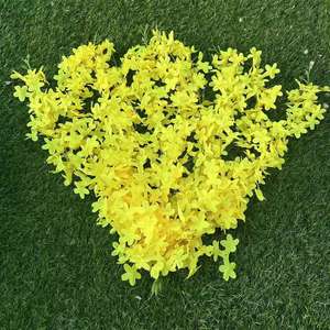 SEASON Guirnalda de flores de glicinia colgantes artificiales para decoración de bodas al aire libre vid de seda Lila - Product Image 5