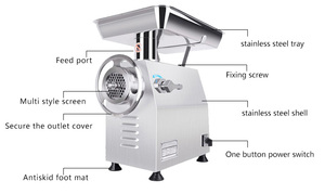 Oferta Especial: Picadora de Carne TK-22 de Alta Resistencia para Pollo y Res, Mezcladora de Carne Automática TK22, Molinillo de Carne - Product Image 5