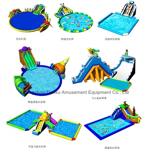 Tianxu para Aqua Inflable Metal Ground Water Park Combo <span class=keywords><strong>Piscina</strong></span> temática de vacaciones de verano con tobogán divertido para entretenimiento terrestre - Product Image 4