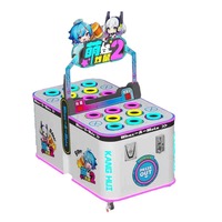 Machine d'arcade commerciale électrique à monnayeur pour jeu de marteau double joueur pour enfants, en acrylique, pour centre commercial et salle de jeux