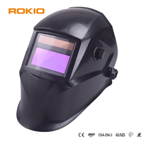 Casque de soudage à assombrissement automatique léger, alimenté par énergie solaire et batterie au lithium, classe optique 1/1/1/2, logo personnalisé, garantie 1 an