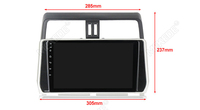 MEKEDE Série X 8+128G 7865 Lecteur DVD Autoradio Car-play Système radio de voiture Android pour Toyota Prado 2017-2018
