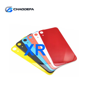 High Quality Repair Parts Big Hole Back Glass Replacement for iPhone XR Mobile <b>Phone</b> Battery Rear Cover Housing - Product Image 6