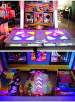 Machine de danse d'arcade Kaimi Amusement à monnayeur, simulateur de musique, modèle Steel 2 joueurs