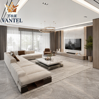Vantel Ensemble de meubles de salon haut de gamme pour villa, canapé sectionnel, table en marbre, meuble TV, fabricant OEM