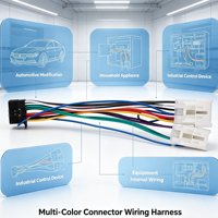 Faisceau de câbles personnalisé multi-couleurs de type Molex, connecteur mâle noir pour connexion interne d'équipements automobiles et industriels