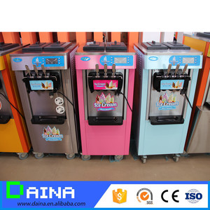 Venta al por mayor máquina de helado de servicio suave con sabor 2 + 1 con doble compresor/función de PreEnfriamiento - Product Image 5