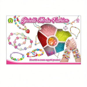 Fashion Jewelry Set For Kids Craft <b>Kit</b> 6+ Years Colorful <b>Beads</b> Bracelets Necklaces Making Toy - Product Image 2