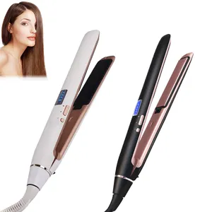 Professional Titanium Plate Dual Voltage Flat Iron LCD Hair Straighteners Manufacturers