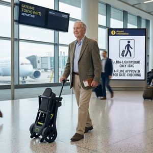 Scooter de movilidad todoterreno de 4 ruedas ultraligero de 16 kg, tipo maleta, para personas mayores, scooters eléctricos de movilidad en venta - Product Image 1