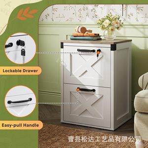 Creative wooden storage rack, double-layer storage cabinet for living room sofa, solid wood multi-functional <b>file</b> <b>organizer</b>. - Product Image 1