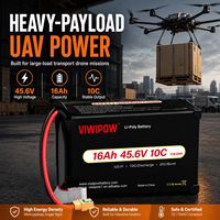 Baterai LiPo Drone Daya Tinggi 16Ah 12S 45.6V 10C Model Universal untuk Drone Kargo Transportasi Industri Berat