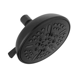 Pommeau de douche anti-fuite 6 pouces à effet pluie, haute pression, avec douchette à main intégrée, orientable et réglable - Product Image 1