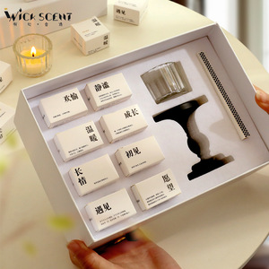 Juego <span class=keywords><strong>de</strong></span> Regalo <span class=keywords><strong>de</strong></span> Velas Aromáticas con Poesía Personalizada <span class=keywords><strong>de</strong></span> Fábrica, Vela <span class=keywords><strong>de</strong></span> Té Pequeña Hecha a Mano para Cumpleaños con Mensajes Secretos - Product Image 2
