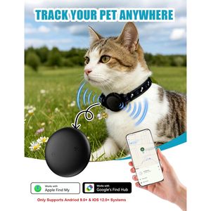 Collier de suivi GPS pour chat MaviyTxen, noir, Bluetooth, suivi en temps réel, moniteur d'activité intelligent pour animaux de compagnie, pour chats et chiens, iOS Android - Product Image 2